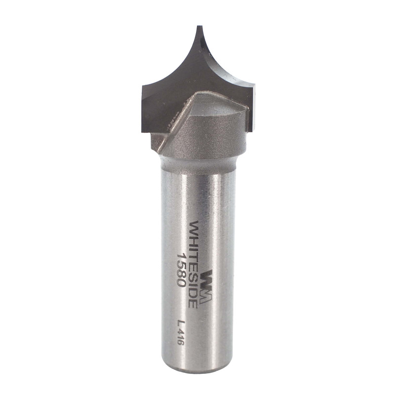 1580 Pointed Round Over Router Bit 3/8" R 3/4" D 1/2" SH